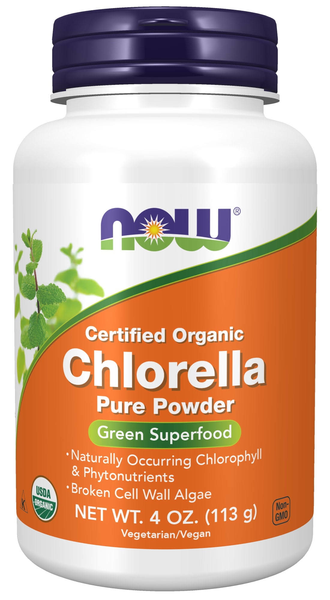 Now Foods Chlorella Pure Powder Green Superfood - 4oz