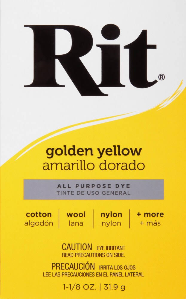 Rit Powder Dye - Golden Yellow, 319g