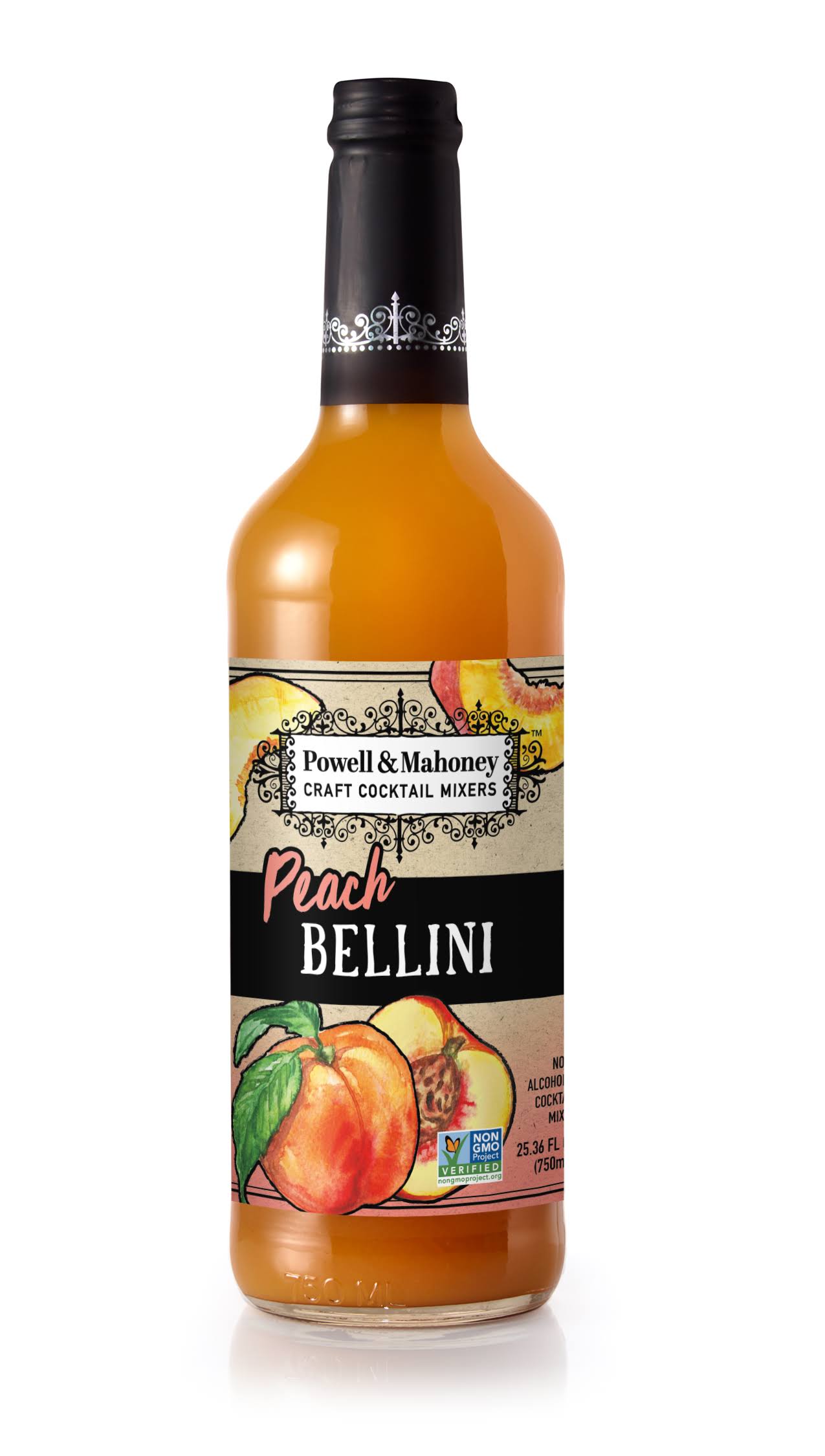Powell and Mahoney Peach Bellini Cocktail Mixer - 750ml