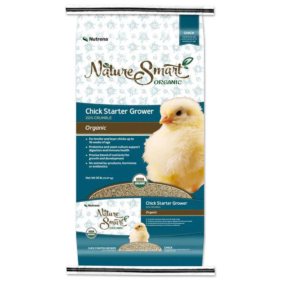 Nutrena Nature Smart Organic Chick Starter Grower 20% Crumble Feed