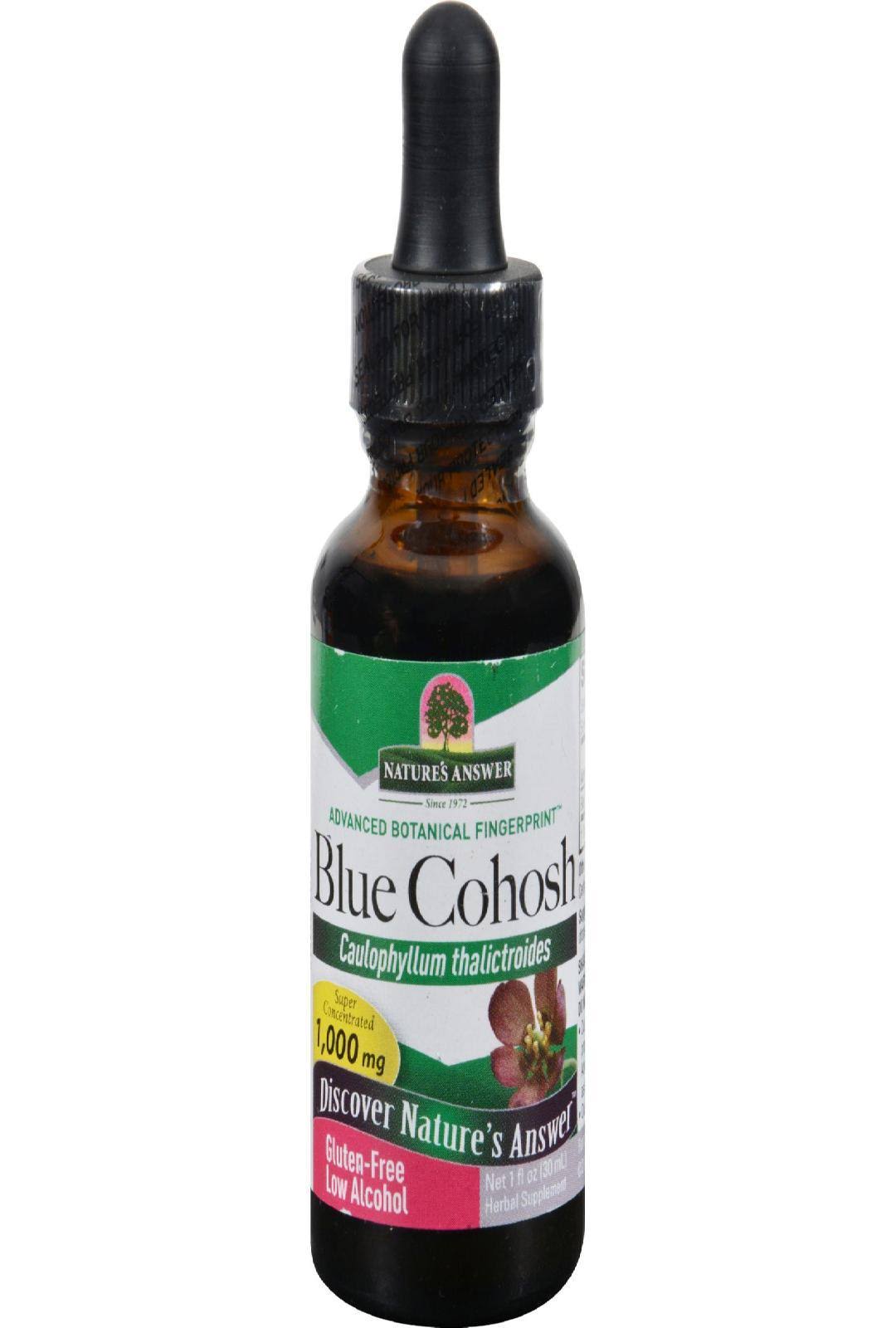 Nature's Answer Blue Cohosh Root Supplement - with Organic Alcohol, 1oz
