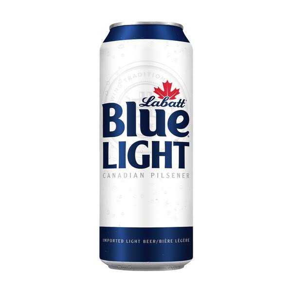 Labatt Blue Light Beer, Light, Canadian Pilsner - 24 fl oz