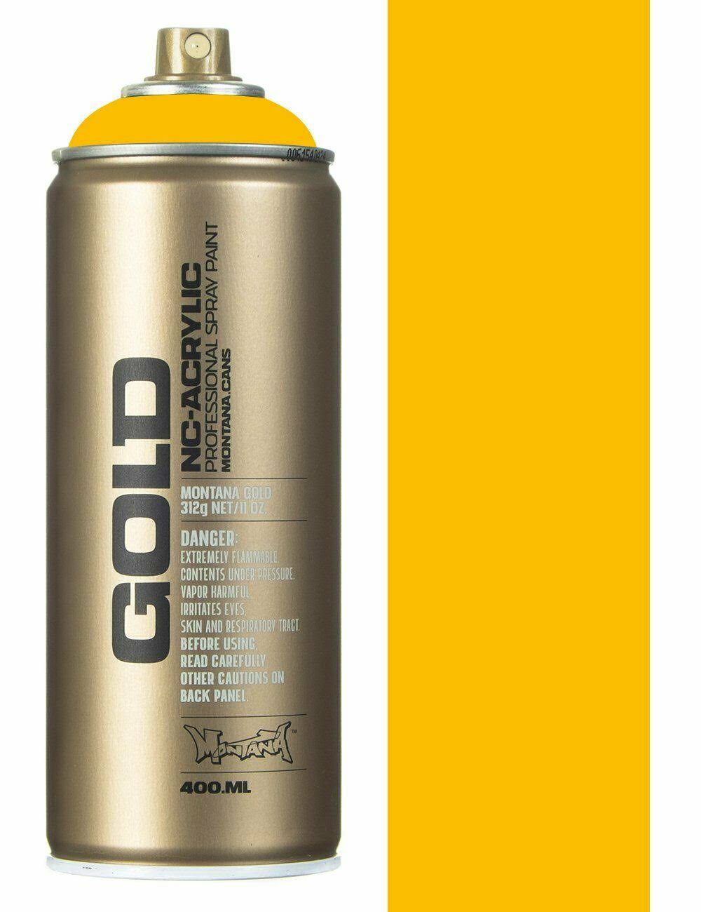 Montana Gold S1010 Shock Yellow Spray Paint - 400ml