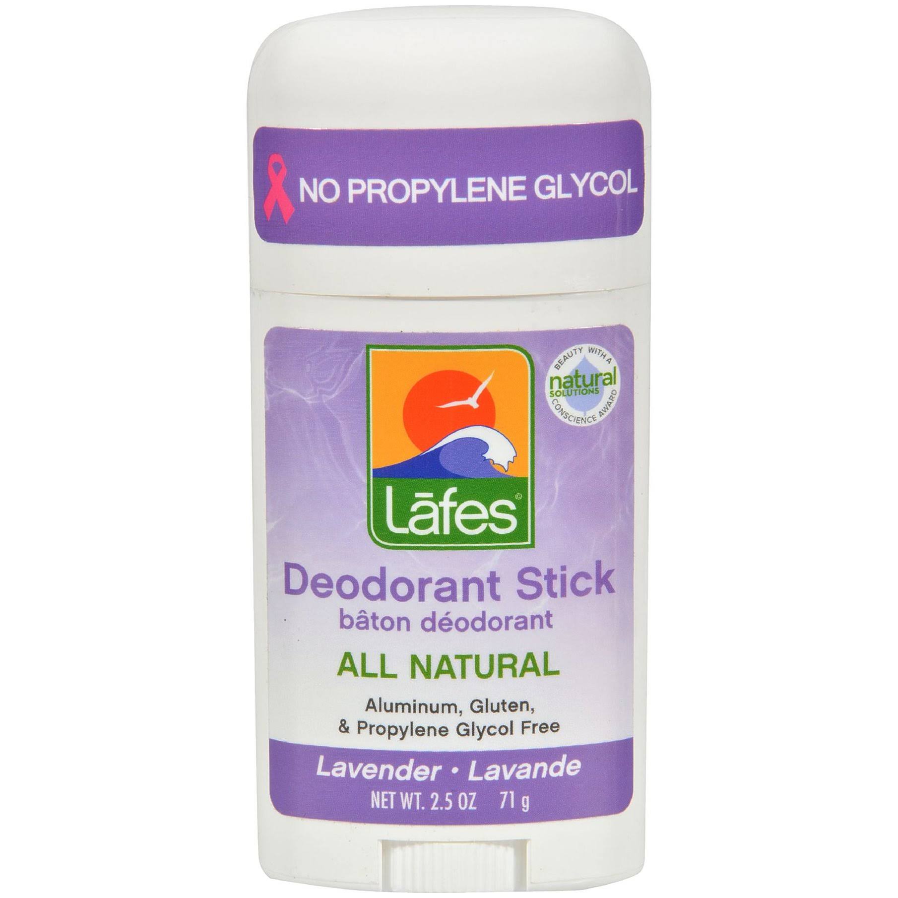 Lafes Natural & Organic Twist Deodorant Stick - Lavender