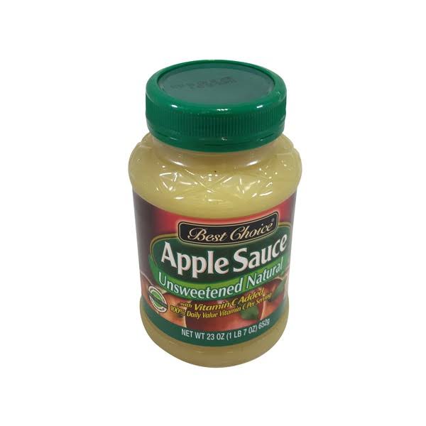 Best Choice Natural Apple Sauce - 23 oz