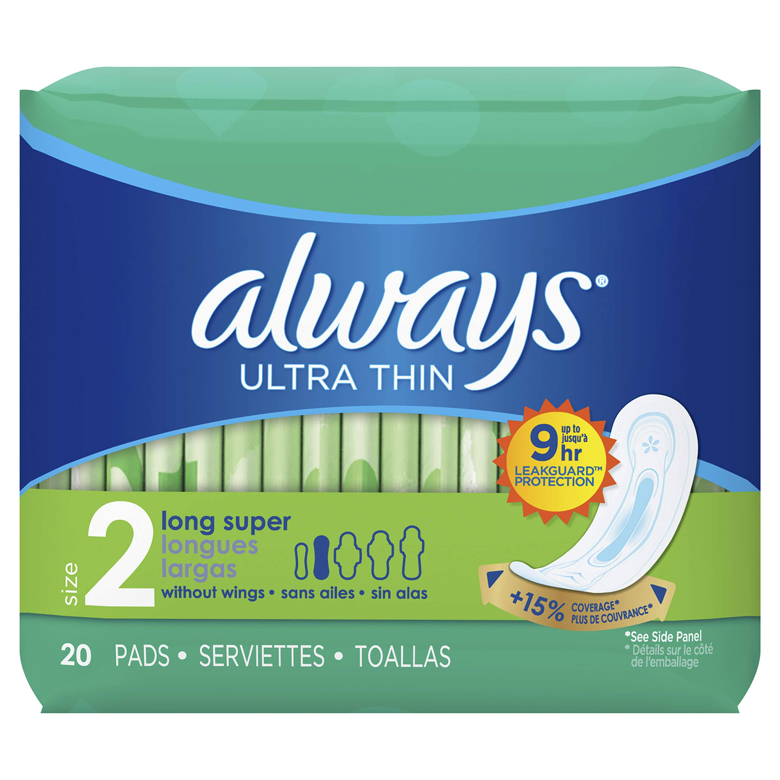 Always Pads - 20 Pads, Ultra Thin, Super Long
