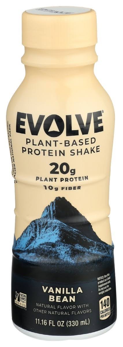 Evolve Protein Shake, Plant-Based, Vanilla Bean - 11.16 fl oz