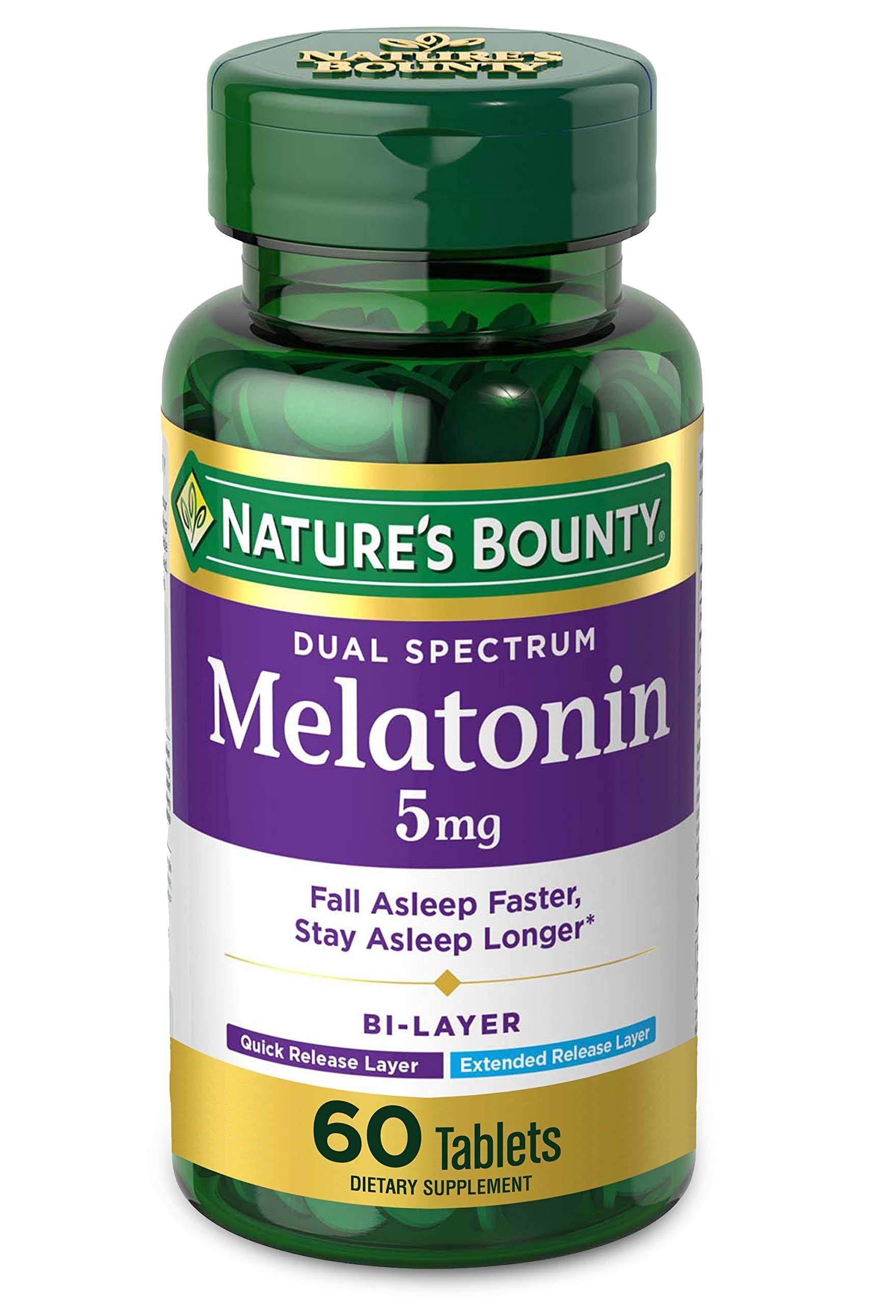 Nature's Bounty Dual Spectrum Melatonin - 5mg, 60ct