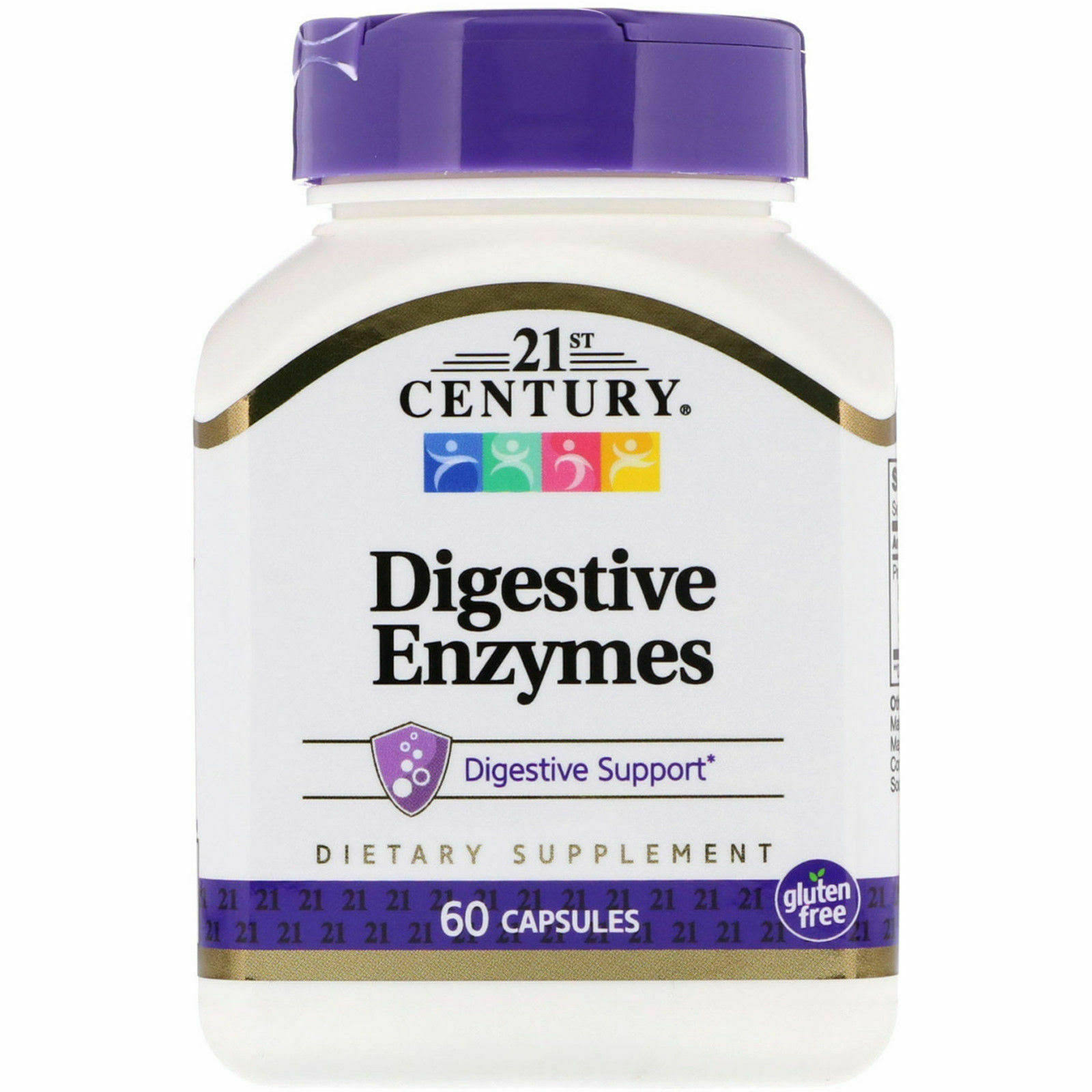 21st Century Digestive Enzymes Supplement - 60 Capsules