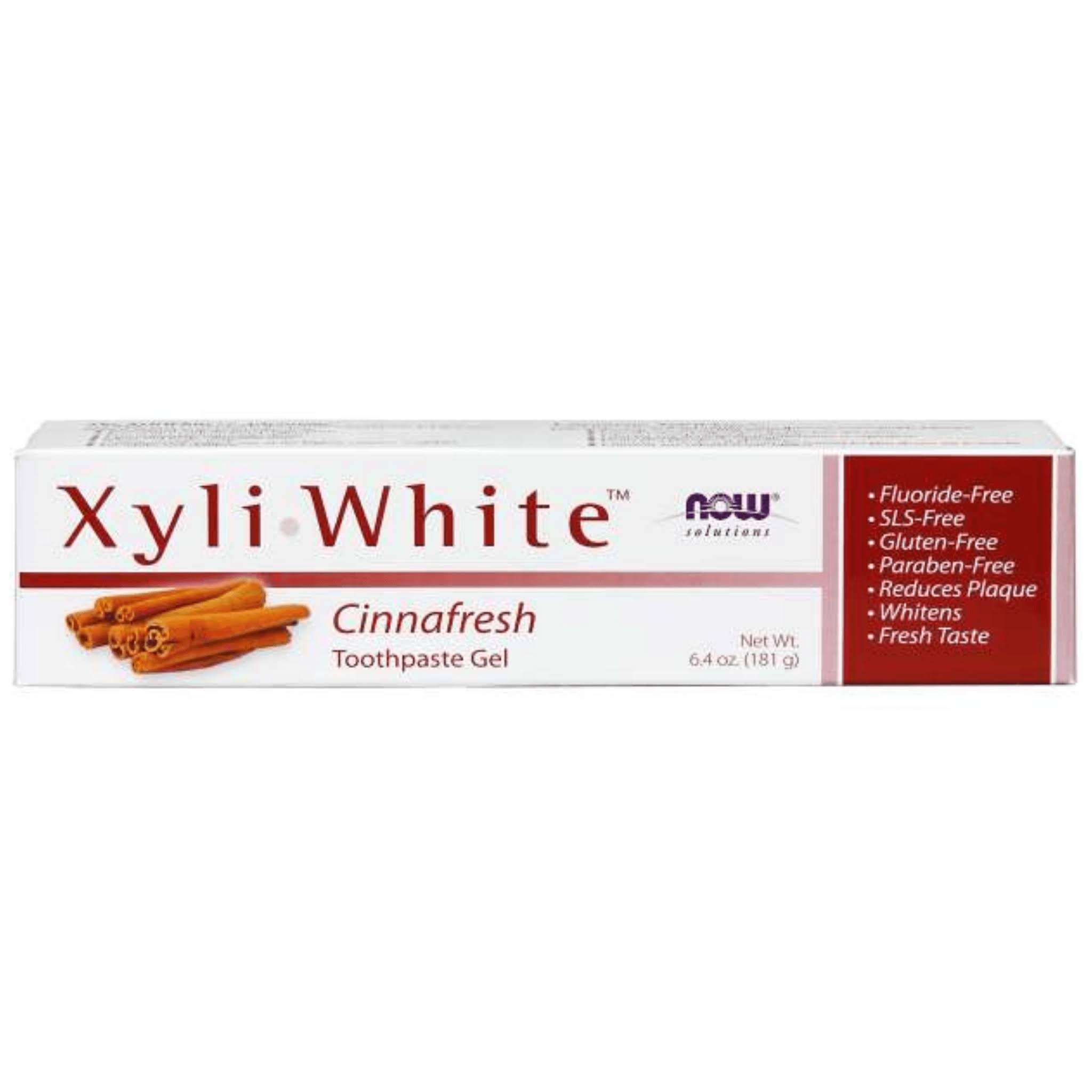 Now Foods Xyliwhite Toothpaste Gel - Cinnafresh, 6.4oz