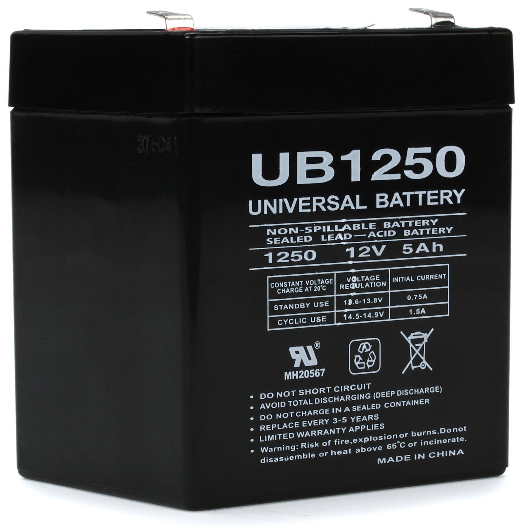 Universal Power Group UB1250 Rechargable Battery - 12V, 5Ah