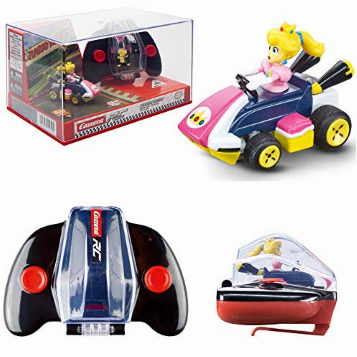 Carrera RC Nintendo Mario Kart 2.4 GHz Mini Collectible Radio Remote Control Toy Car Vehicle - Peach