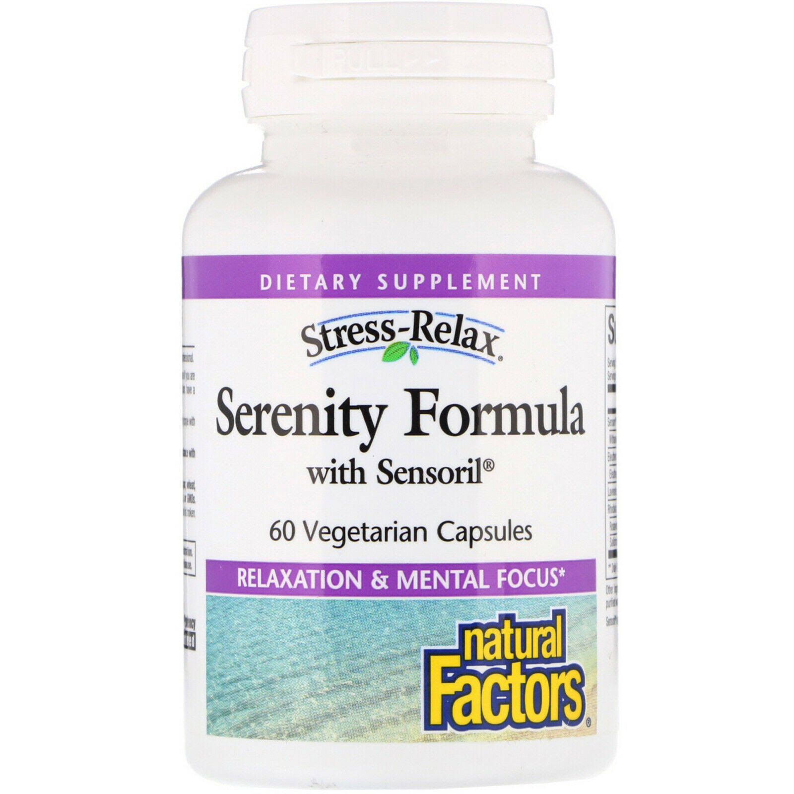 Natural Factors, Stress-Relax, Serenity Formula with Sensoril, 60 Vegetarian Capsules
