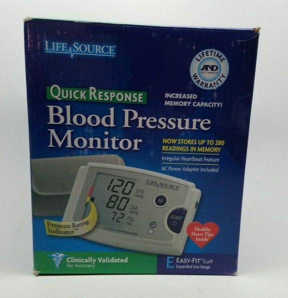 LifeSource UA-787EJ Quick Response Auto Inflate Blood Pressure Monitor with Easy-Fit Cuff