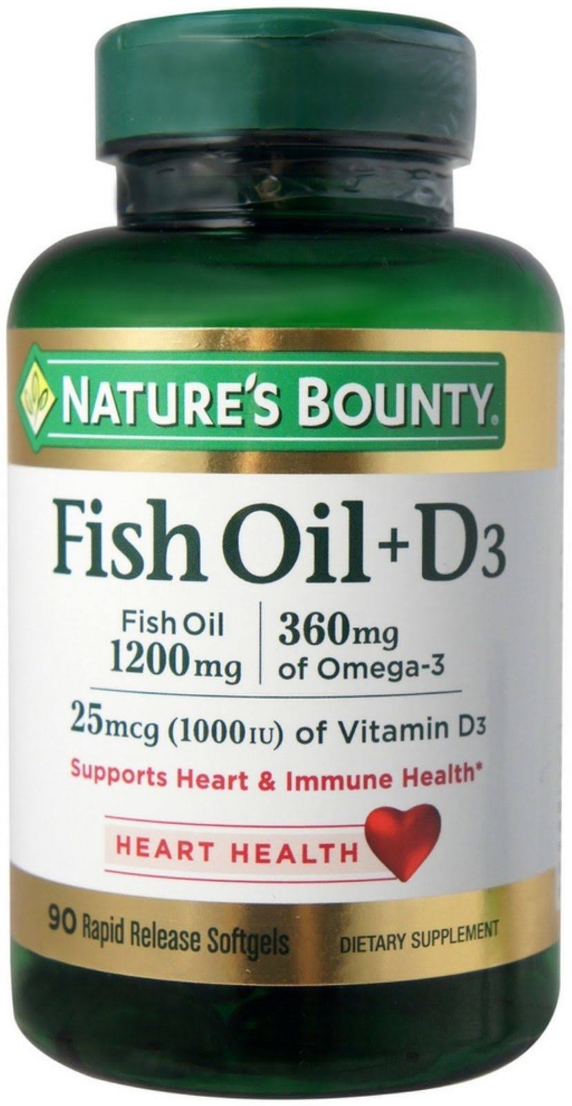 Nature's Bounty High Potency D3-1000 IU Dietary Supplement