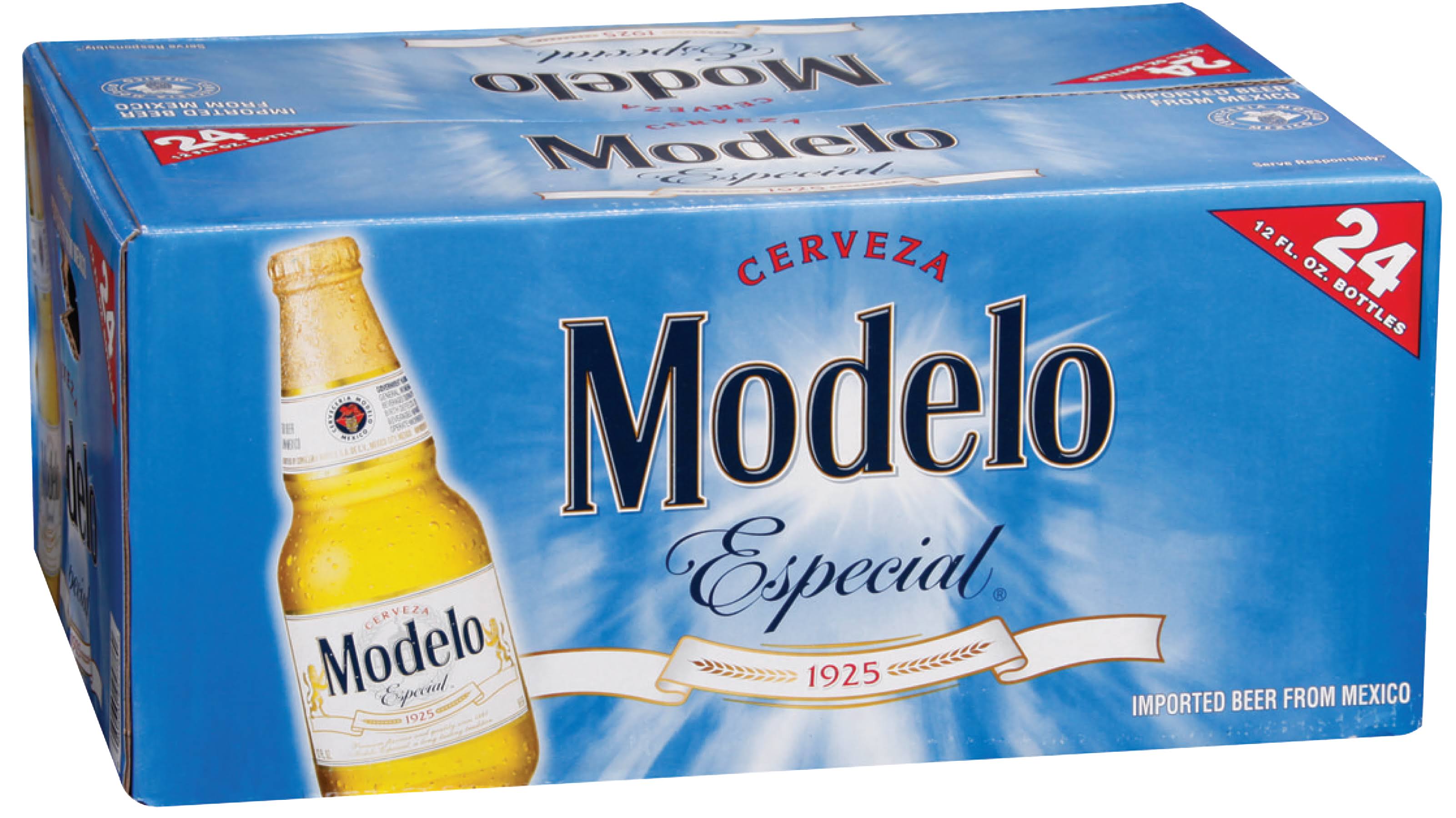 Modelo Especial Cerveza Beer - 24 Bottles