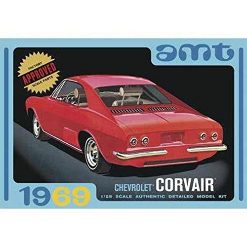 AMT 1969 Chevy Corvair Retro Amt894/12 3 in 1 Car Model Kit - 1:25 Scale
