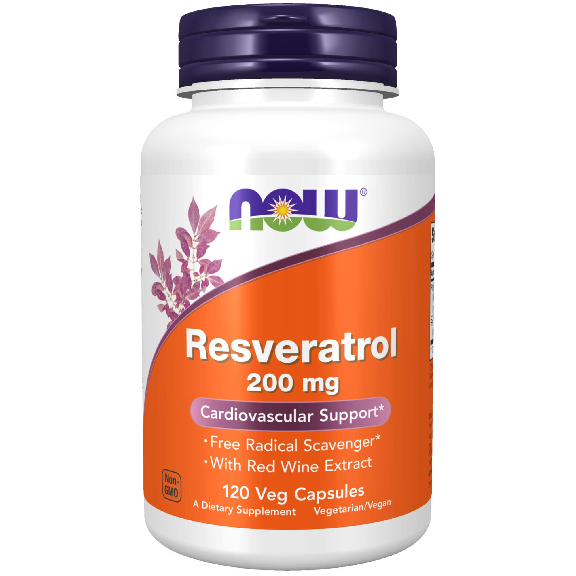 Now Natural Resveratrol Cardiovascular Support - 120 Capsules