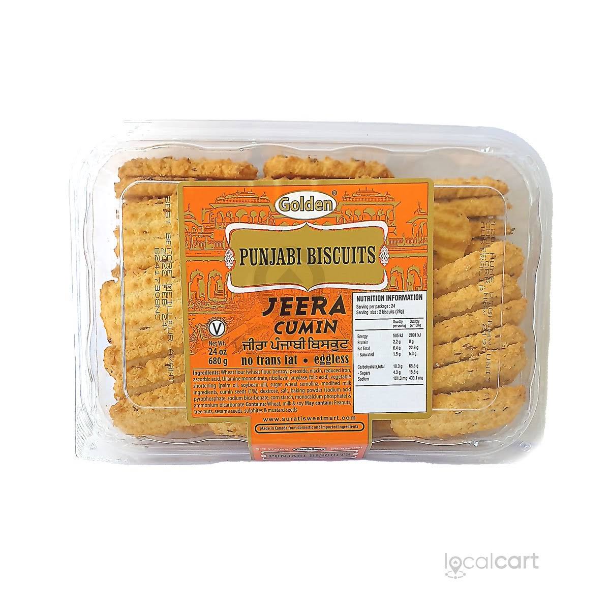 Golden Punjabi Biscuits (Jeera) 680g