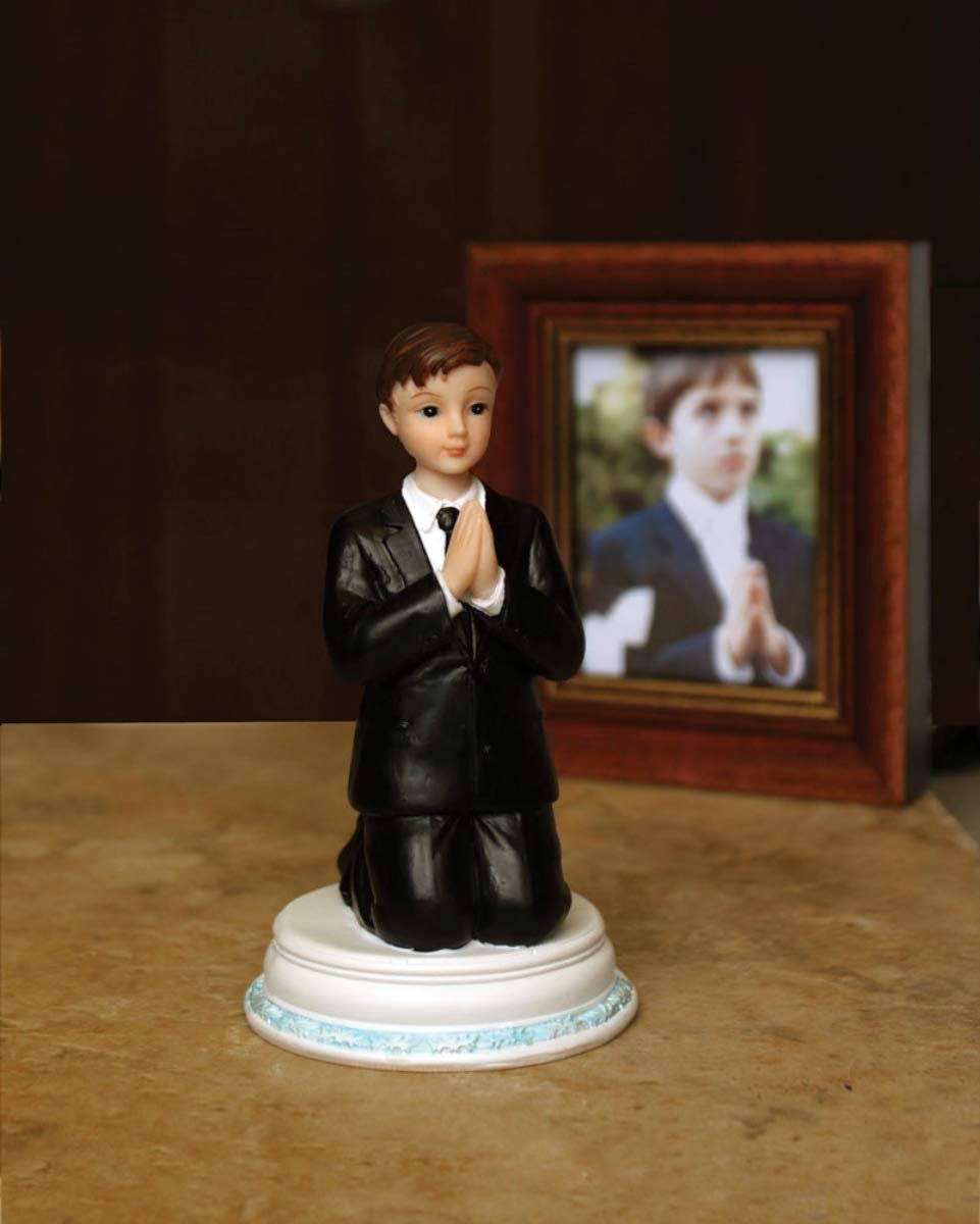 First Communion Praying Child Keepsake Figurine, 4 1/2 inch (Boy)