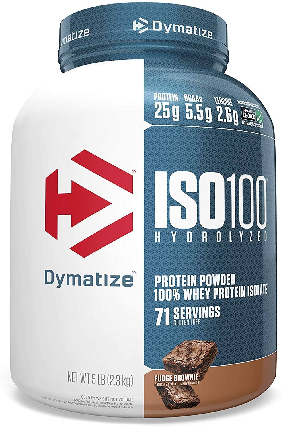 Dymatize ISO-100 Hydrolyzed Protein - Fudge Brownie, 2200g