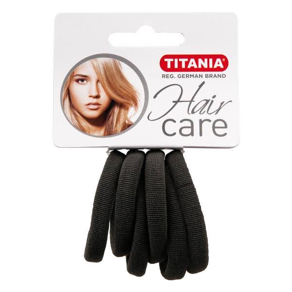 Small Elastic Hair Band, Gray - Titania 6 pcs.