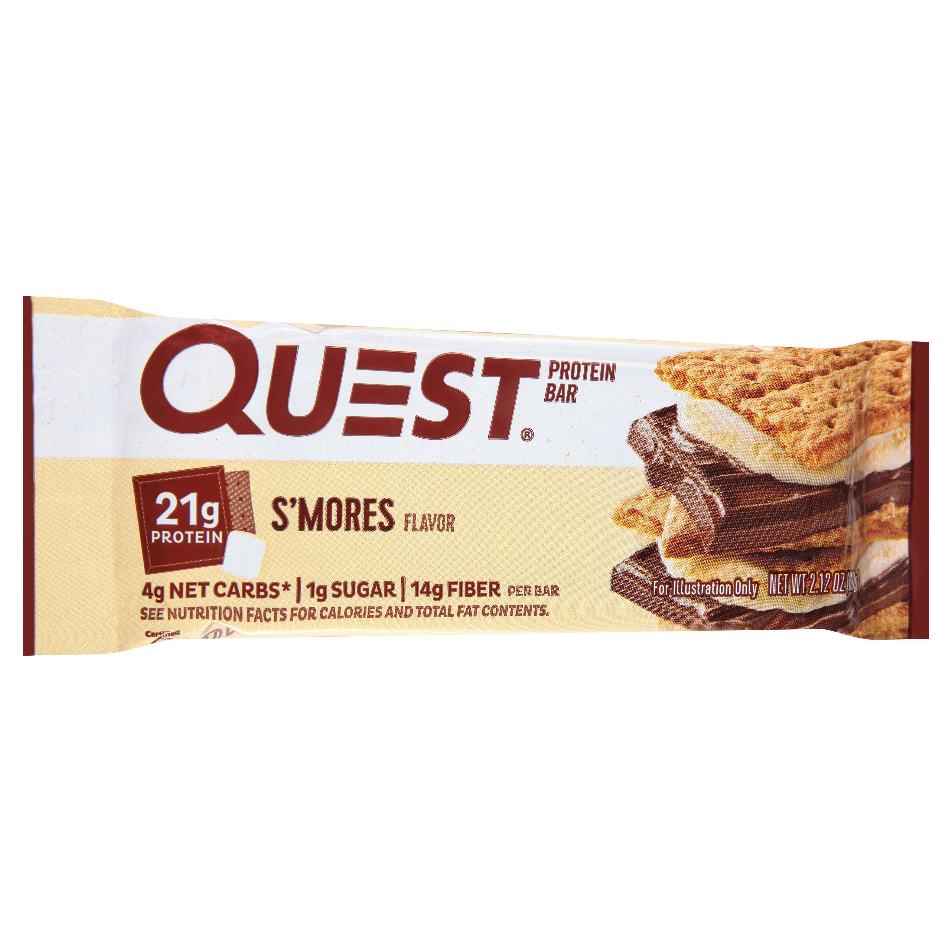 Quest Bar S'mores Flavor Protein Bar - 2.12oz
