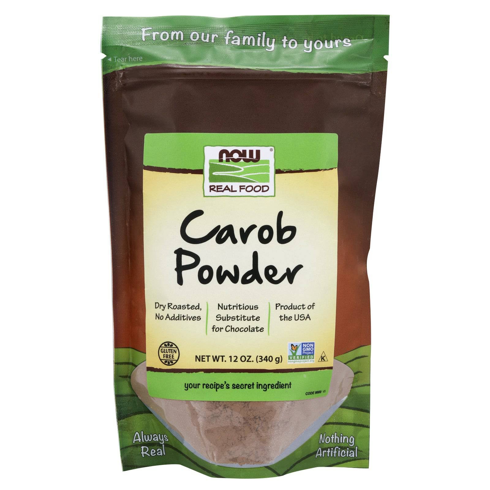 Now Foods Carob Powder - 340g