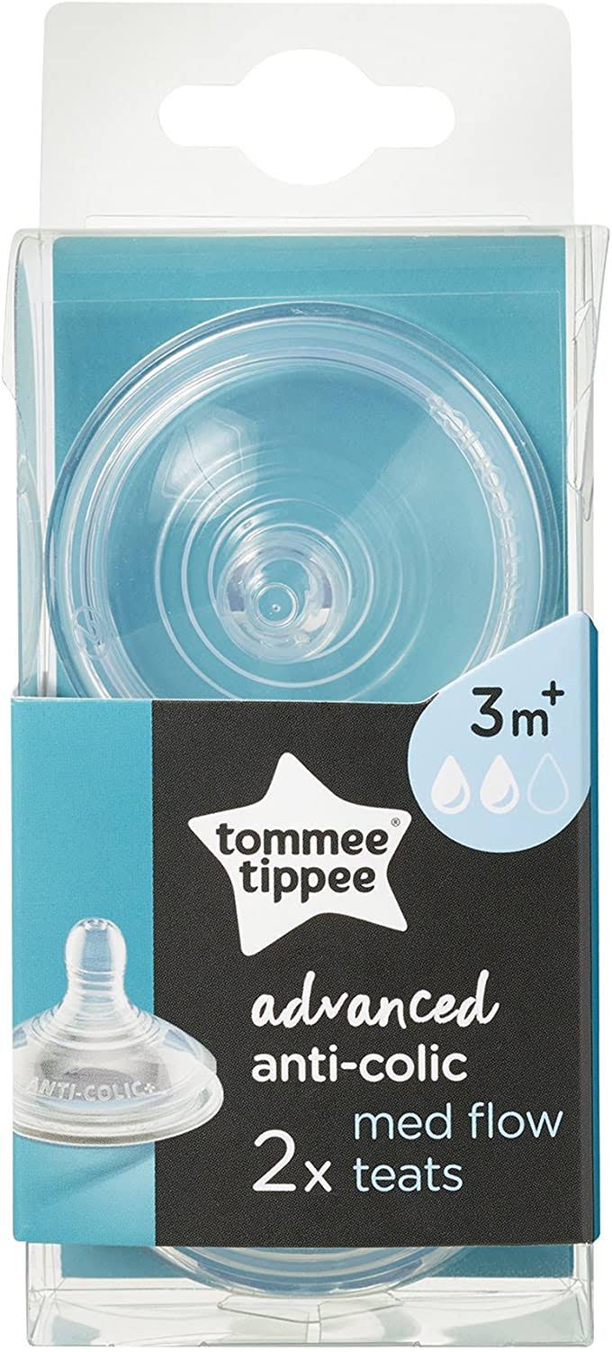 Tommee Tippee Anti Colic Medium Flow Teats 2 3m+