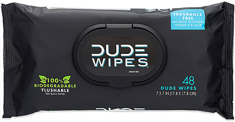 Dude Unscented Wipes - 48ct