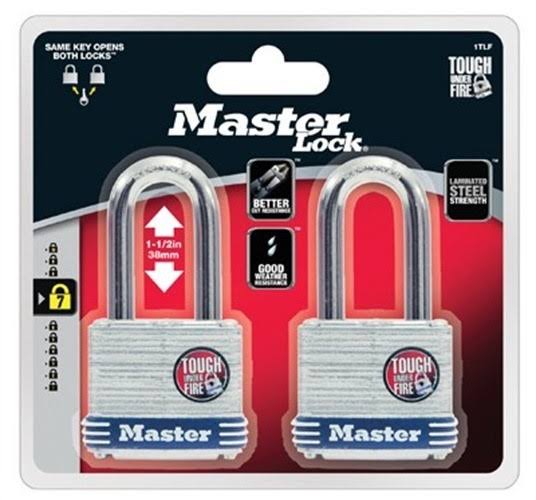 Master Lock Laminated Steel Body Padlock - 2pk, 1 3/4"