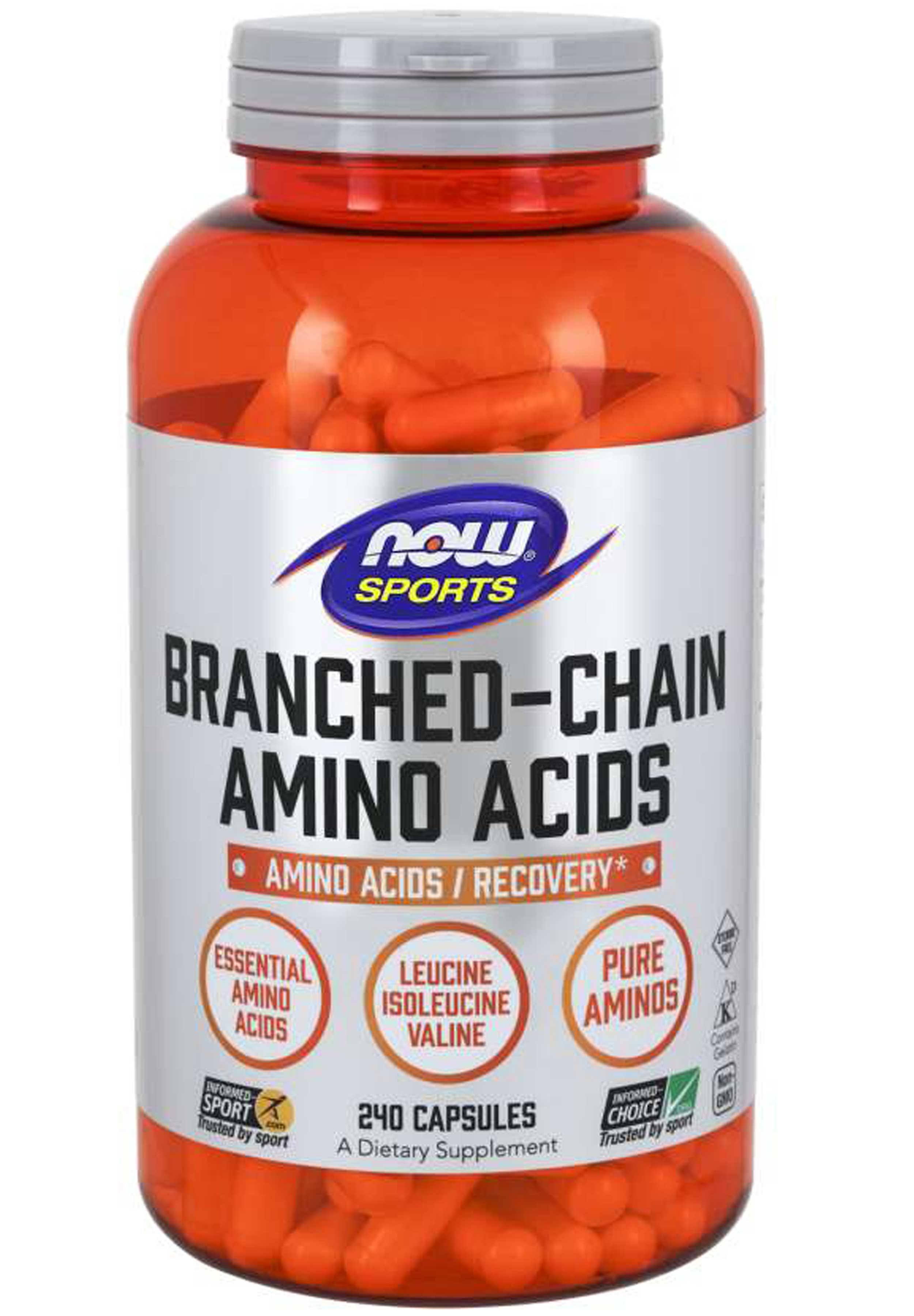 Now Sports Branched Chain Amino Acids - 240 Capsules