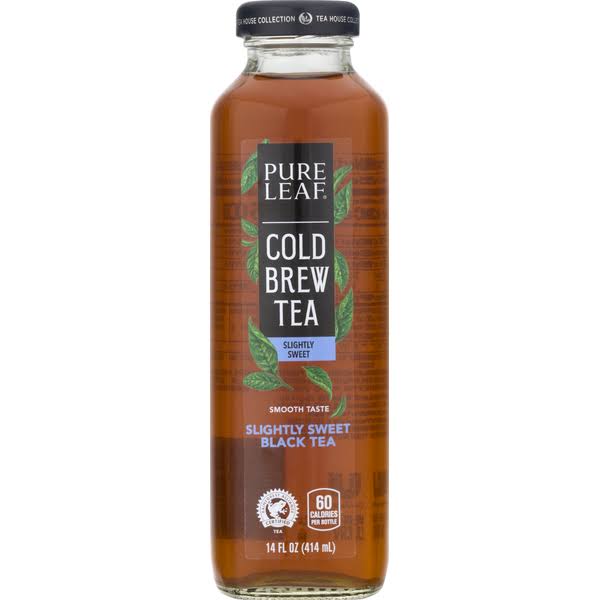 Pure Leaf Black Tea, Cold Brew, Slightly Sweet - 14 fl oz