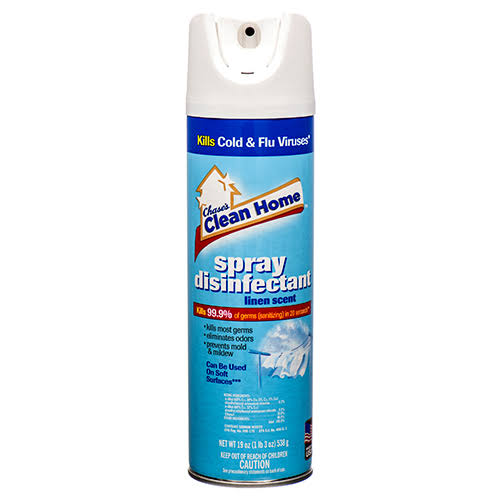 Clean Home Spray Disinfectant Linen Scent 19 oz, Wholesale, Bulk
