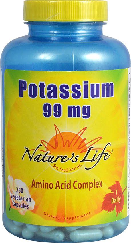 Nature's Life Potassium Dietary Supplement - 250 Capsules