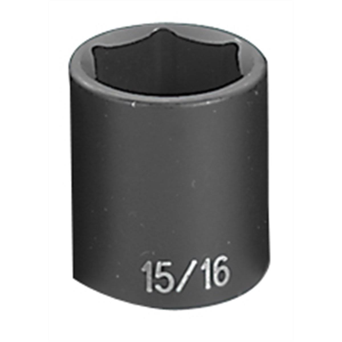 Grey Pneumatic Standard Socket - 1/2" x 15/16"
