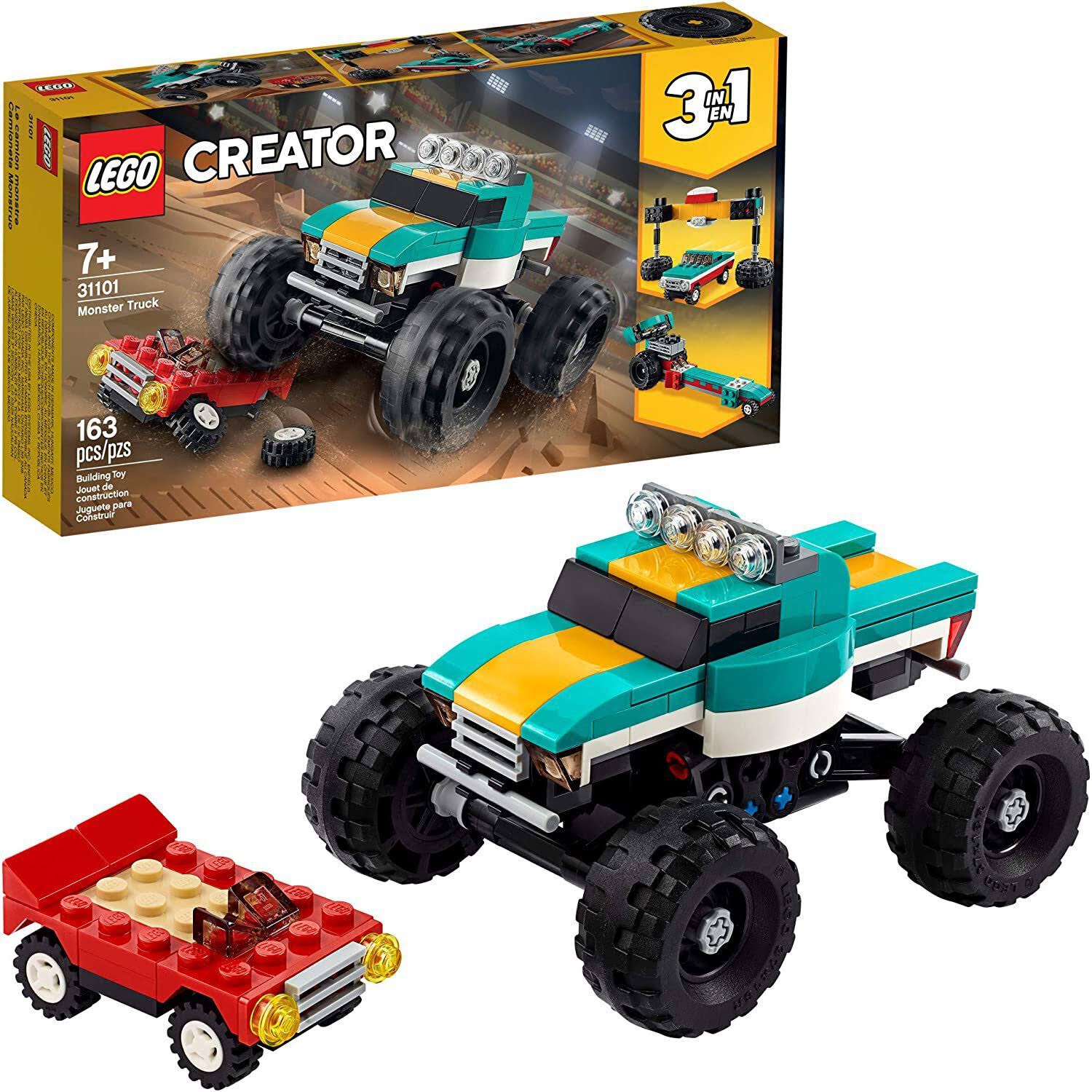 Lego Creator Monster Truck, Building Toy, 163 Pieces - 163 pcs