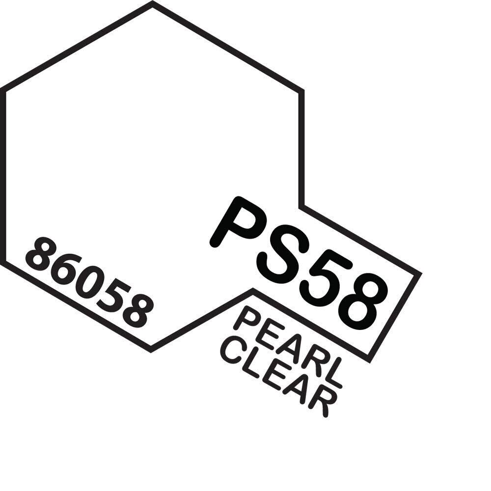 Tamiya PS-58 Pearl Clear Polycarbonate Spray Paint 100ml