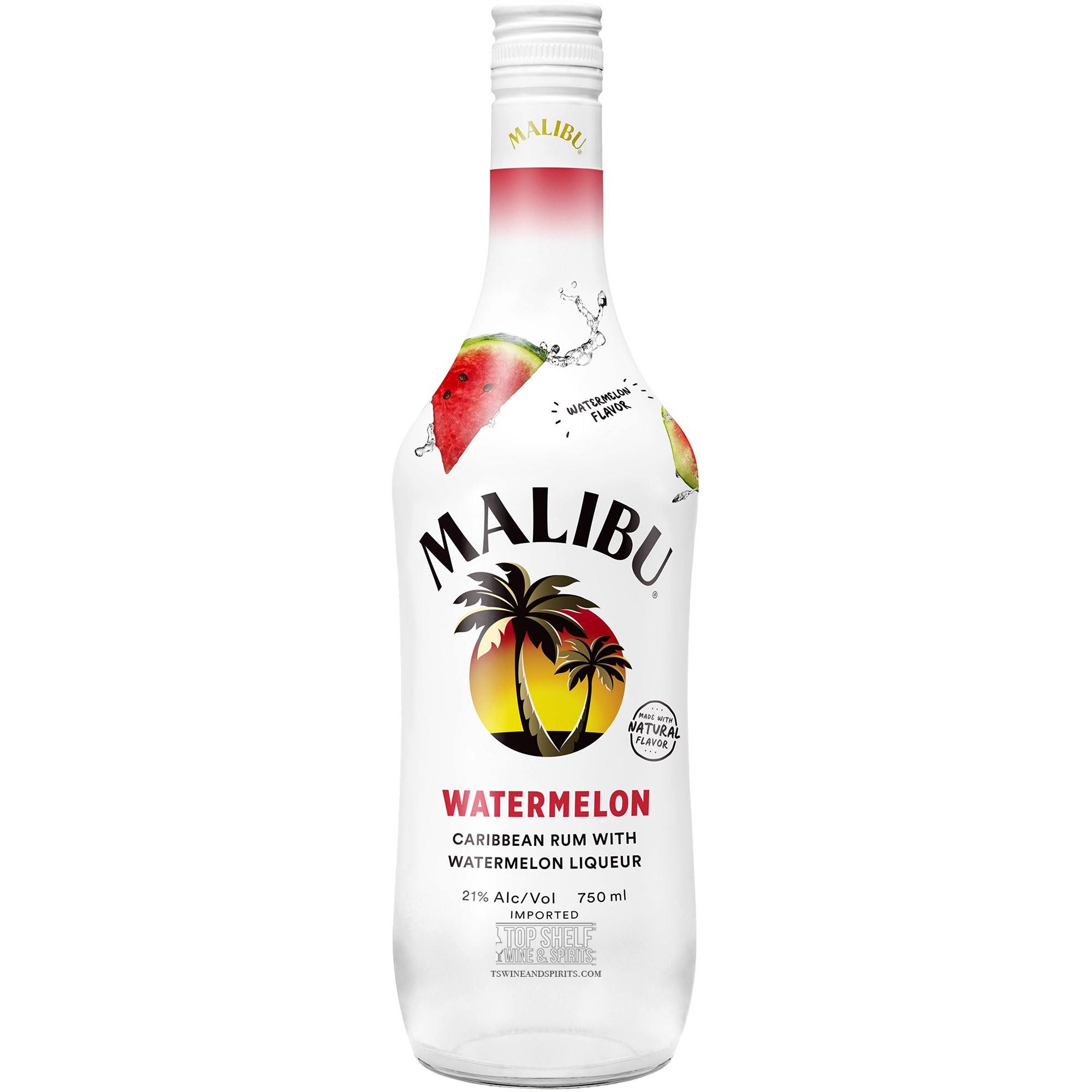 Malibu Caribbean Rum, Watermelon - 750 ml