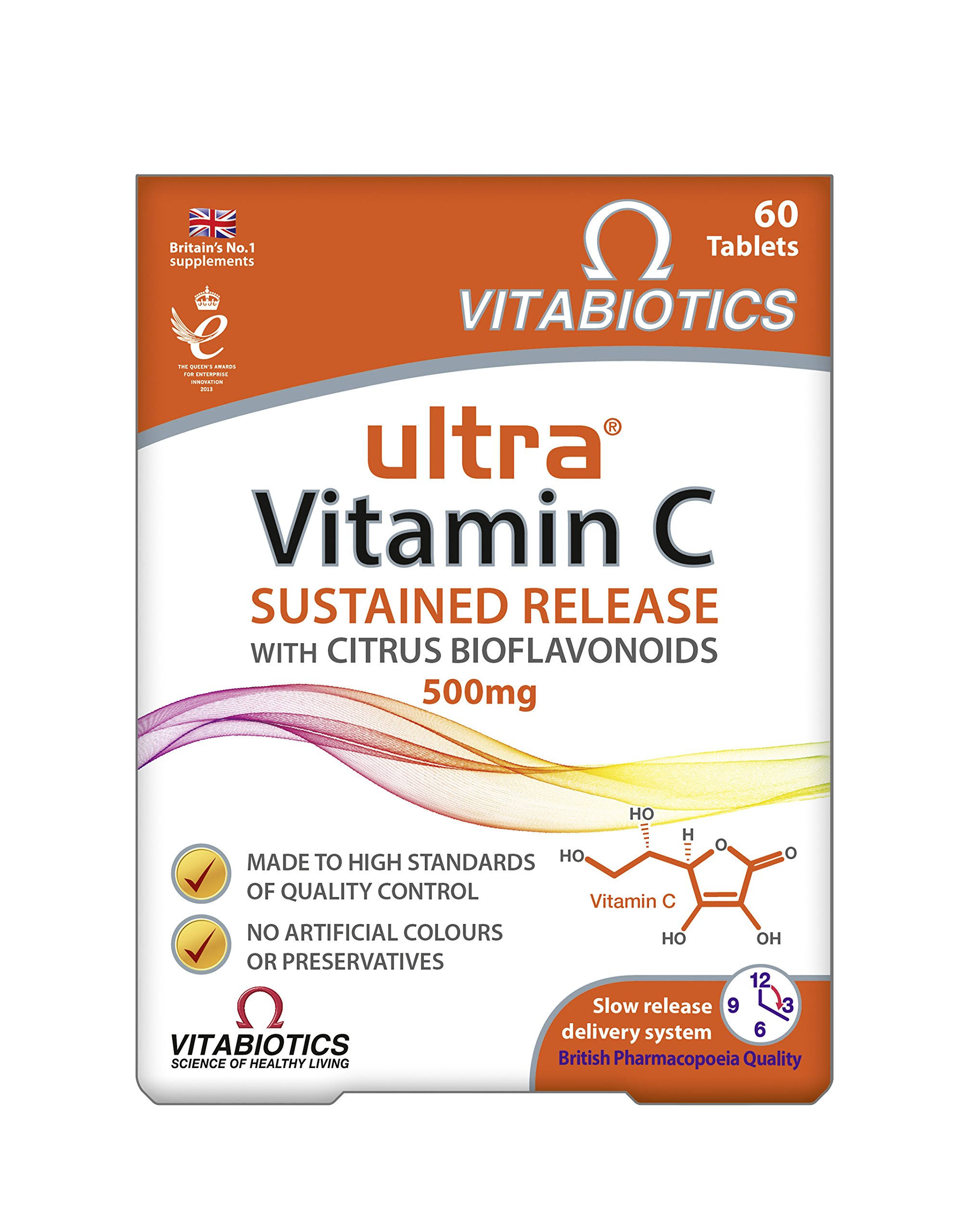 Vitabiotics Ultra Vitamin C Supplement - 500mg, 60 Tablets