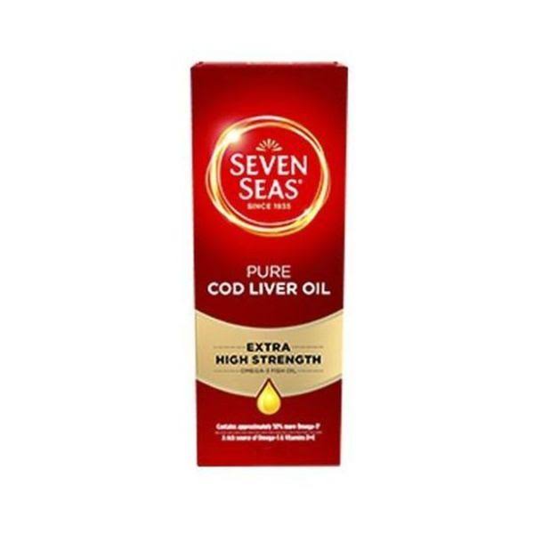 Seven Seas Omega-3 Fish Oil+ Cod Liver Oil - Maximum Strength, 150ml