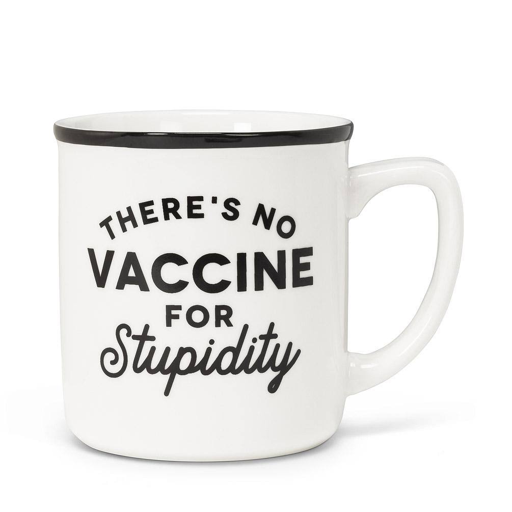 Abbott, There's No Vaccine for Stupidity Mug (14oz)