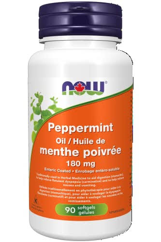 Now Foods Peppermint Oil Gels - 90ct, 180mg