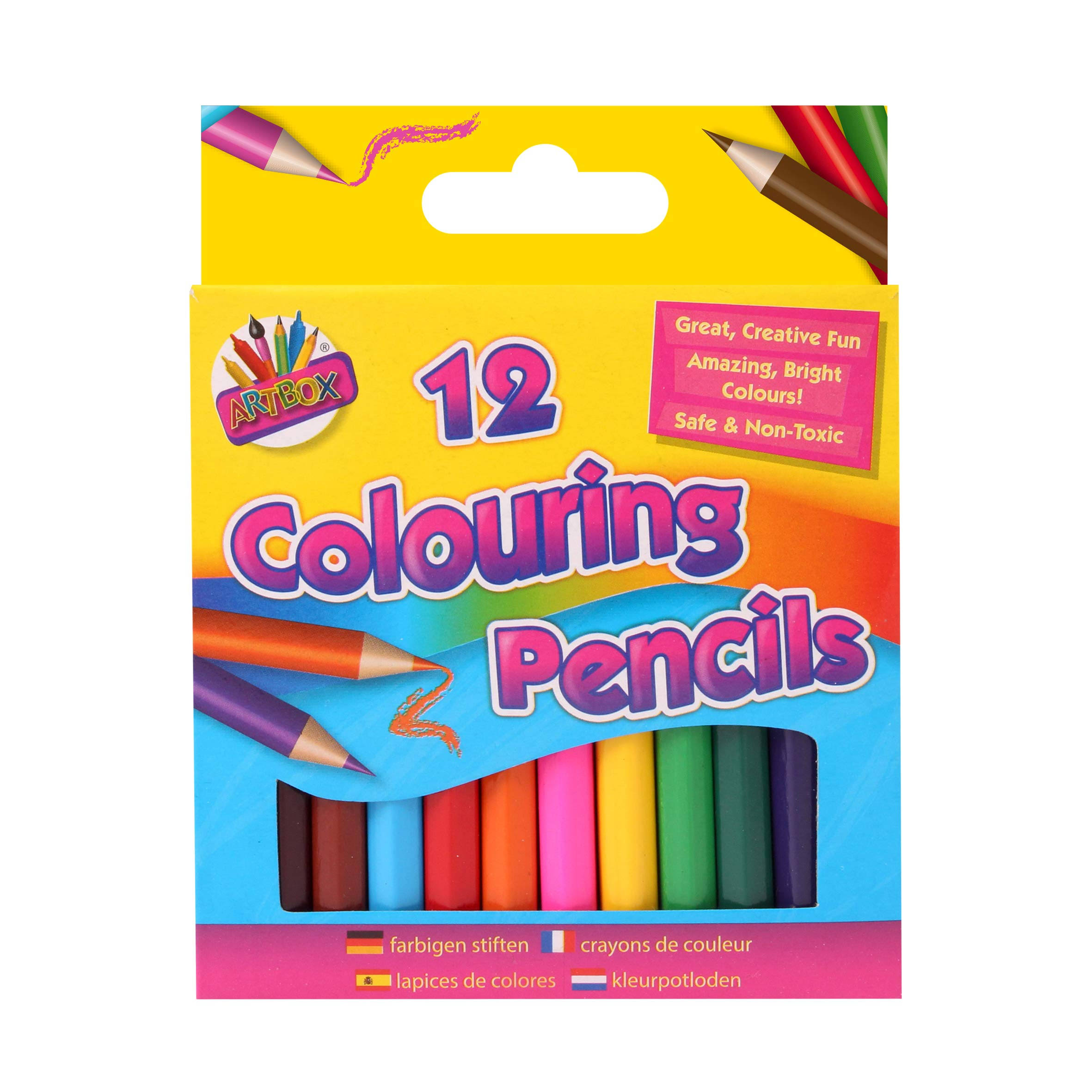 Art Box Mini Colouring Pencils - 12 Pack