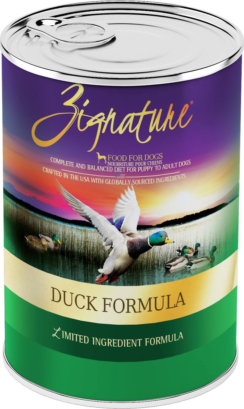 Zignature Duck Formula Dog Food [12x369g]