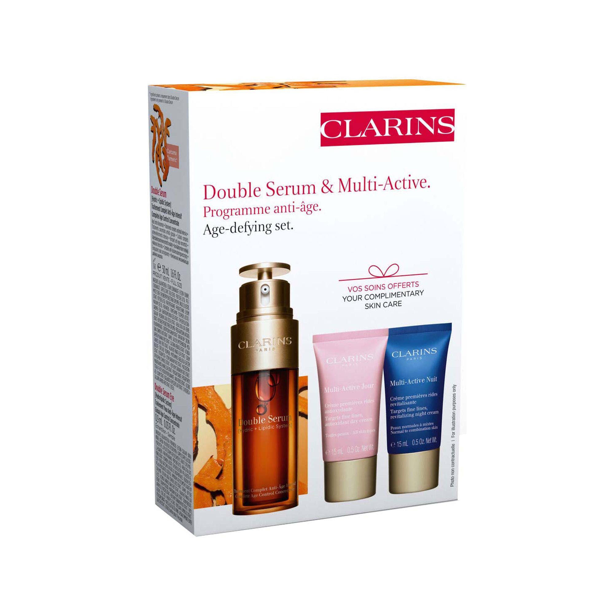 Clarins Double Serum 50ml & Multi-Active Set