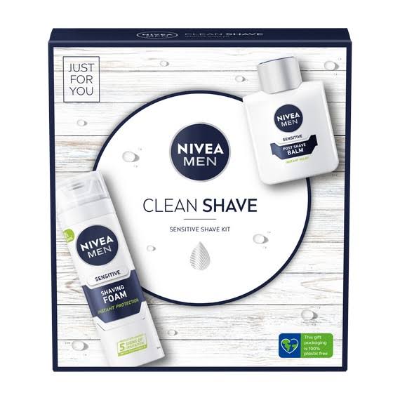 Nivea Men Feel Smooth Sensitive Shower & Shave Kit Gift Set