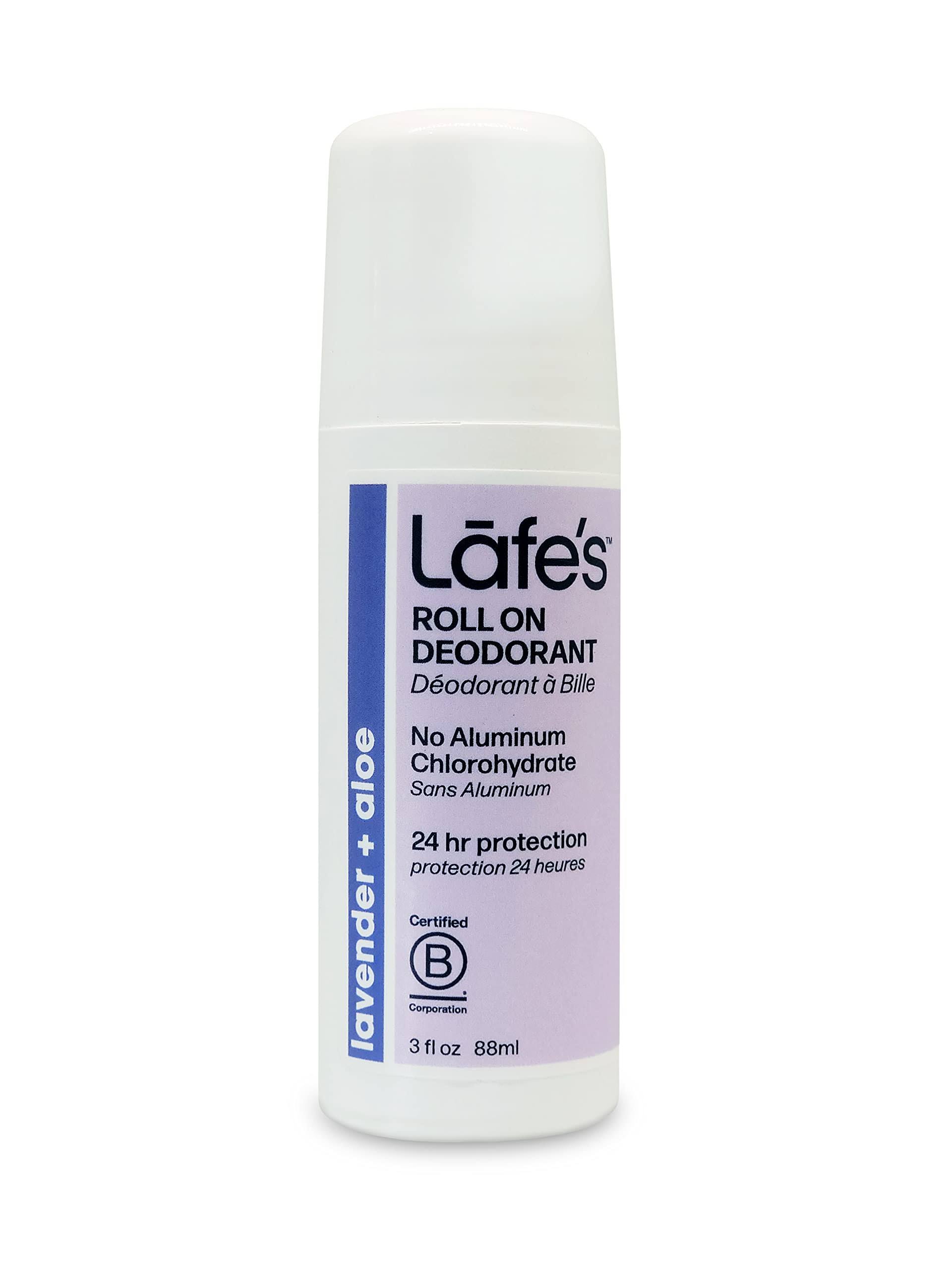 Lafes Natural & Organic Roll On Deodorant - Lavender