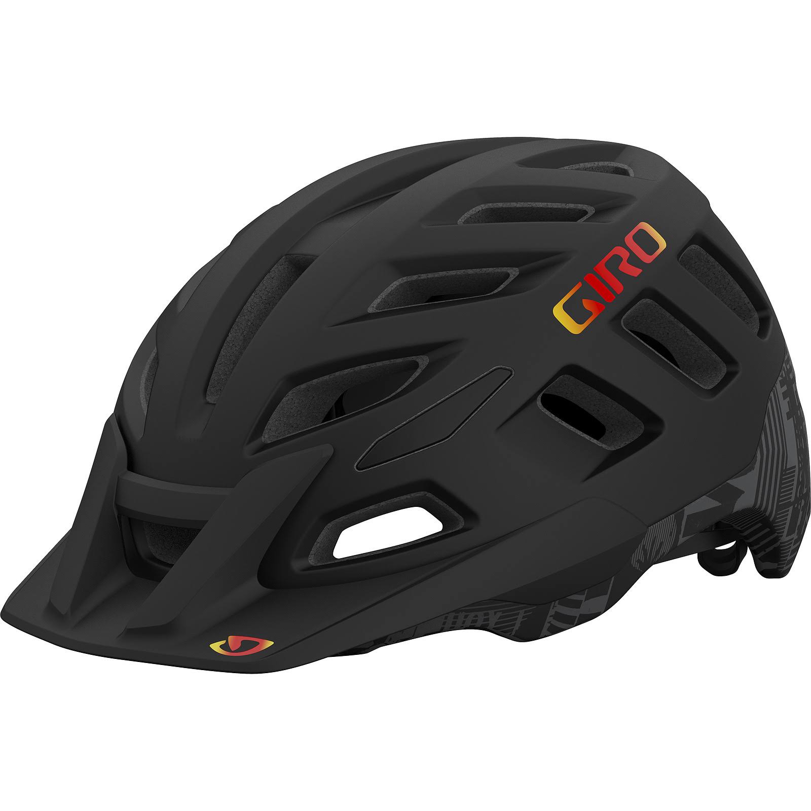 Giro Radix MIPS Helmet - Matte Black Hypnotic, Medium