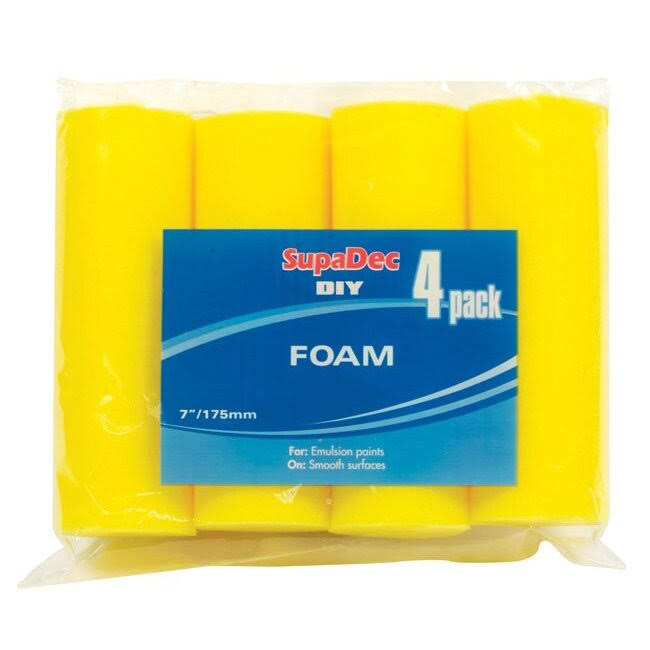SupaDec Foam Roller Refills 7"/175mm, 4 Pack [FRR74]
